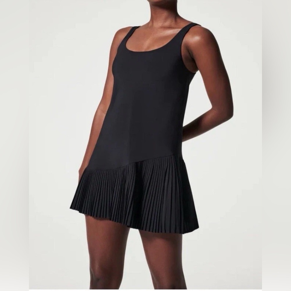 Spanx Yes Pleats Black Dress